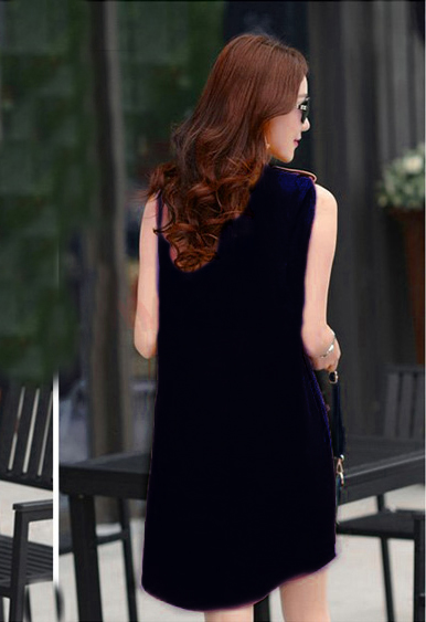 ĐẦM JEAN SUÔNG CỔ TRỤ PHỐI CẦU VAI